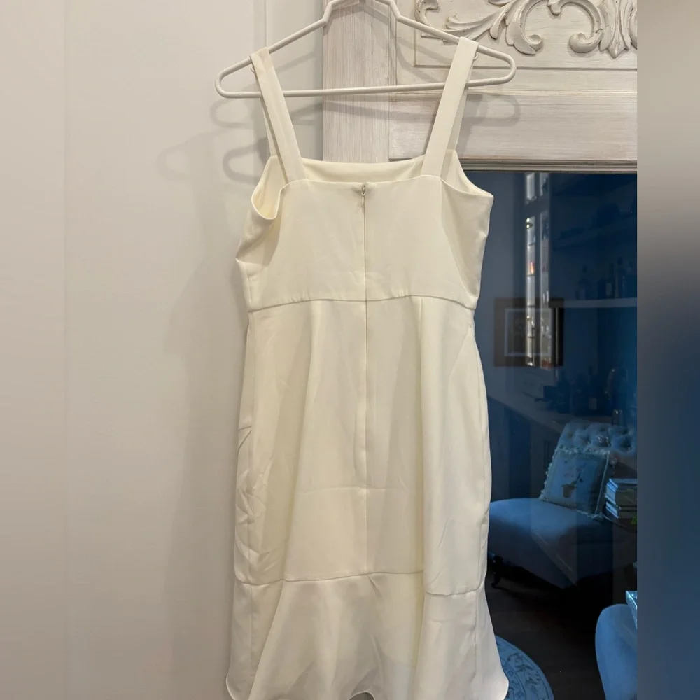 BCBGeneration Cream Ruffle Dress - Picture 2 of 4